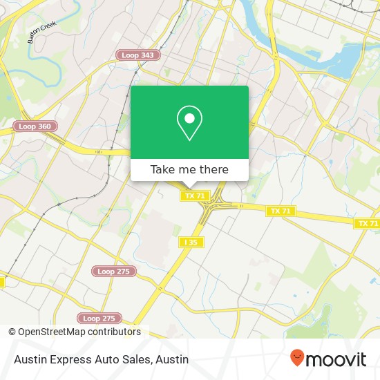 Mapa de Austin Express Auto Sales