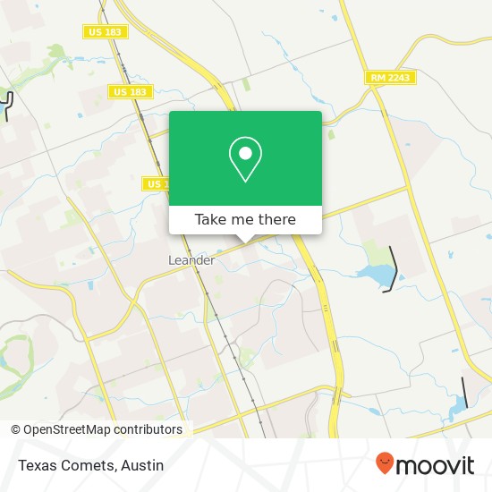 Texas Comets map