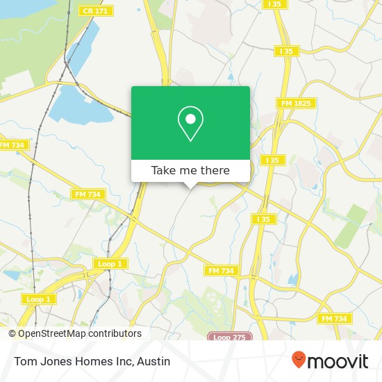 Mapa de Tom Jones Homes Inc