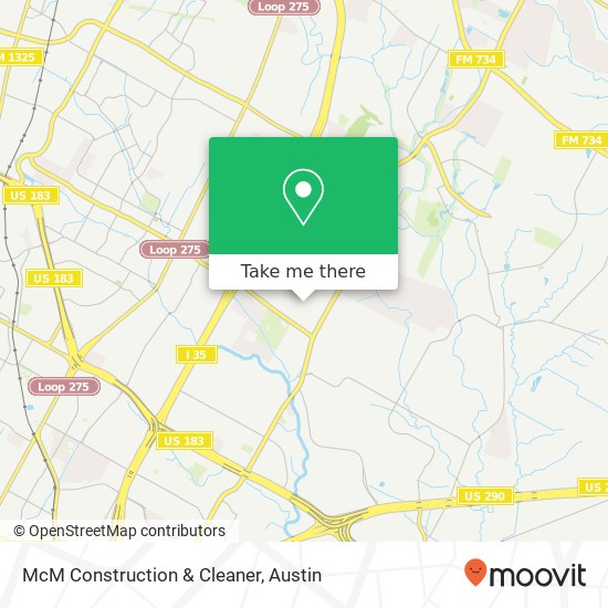 Mapa de McM Construction & Cleaner