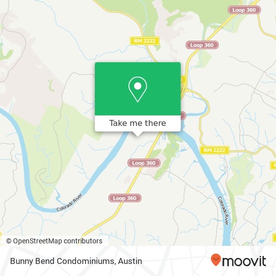 Mapa de Bunny Bend Condominiums