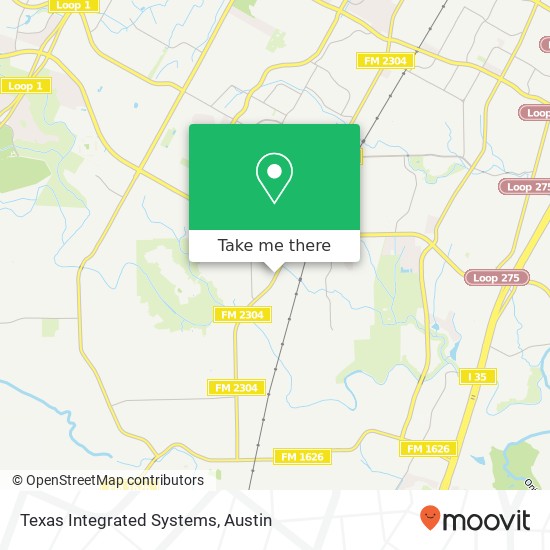 Mapa de Texas Integrated Systems