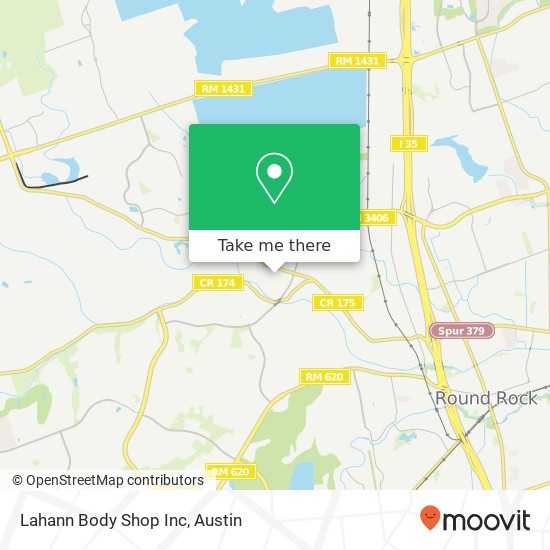 Lahann Body Shop Inc map