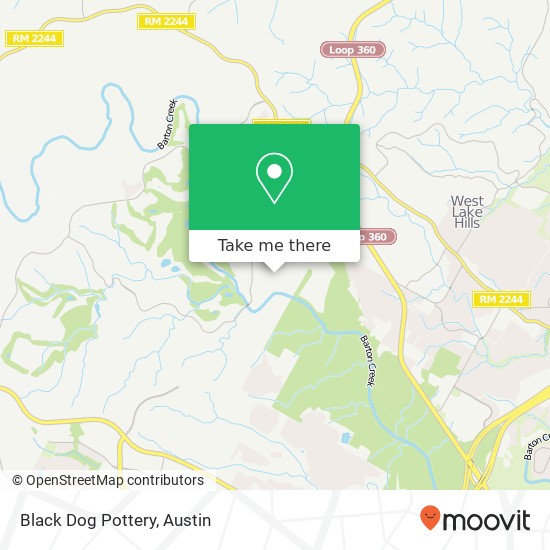 Mapa de Black Dog Pottery