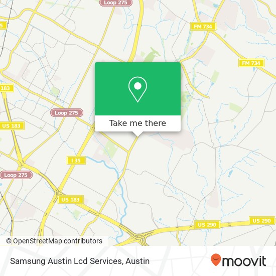 Mapa de Samsung Austin Lcd Services