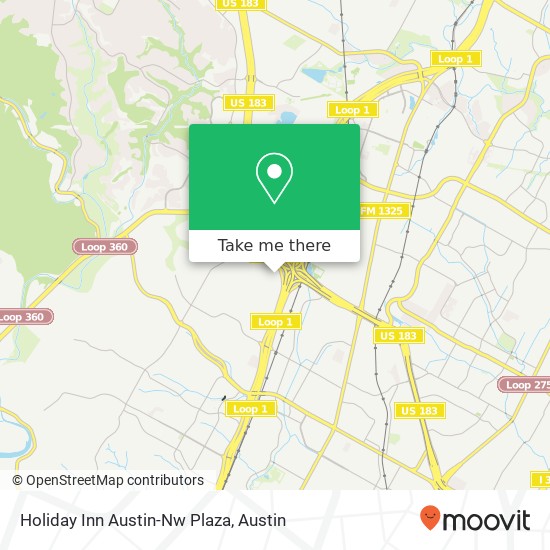 Mapa de Holiday Inn Austin-Nw Plaza