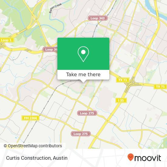 Curtis Construction map