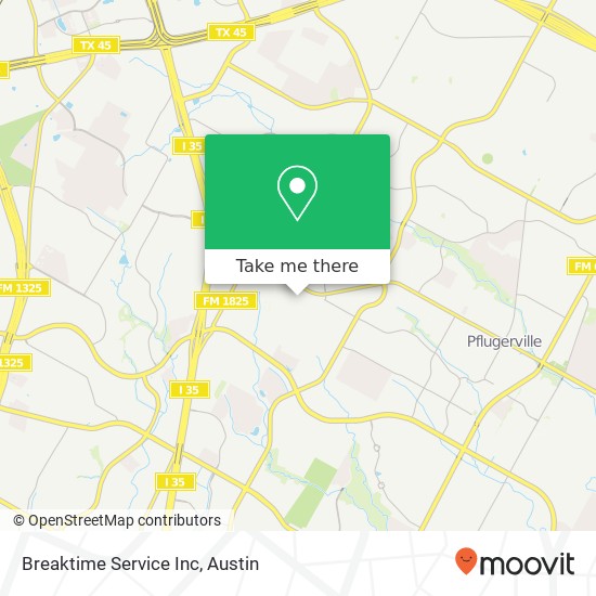 Mapa de Breaktime Service Inc