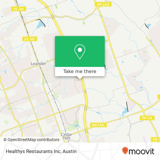 Healthys Restaurants Inc map