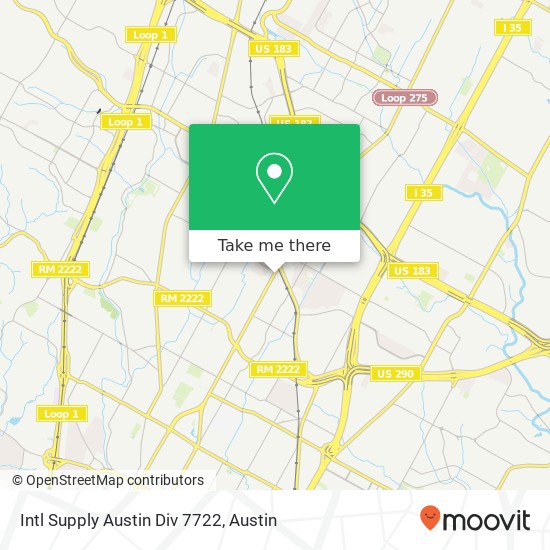 Mapa de Intl Supply Austin Div 7722