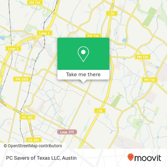 Mapa de PC Savers of Texas LLC