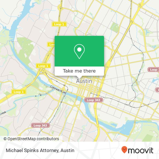 Michael Spinks Attorney map