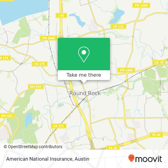 Mapa de American National Insurance