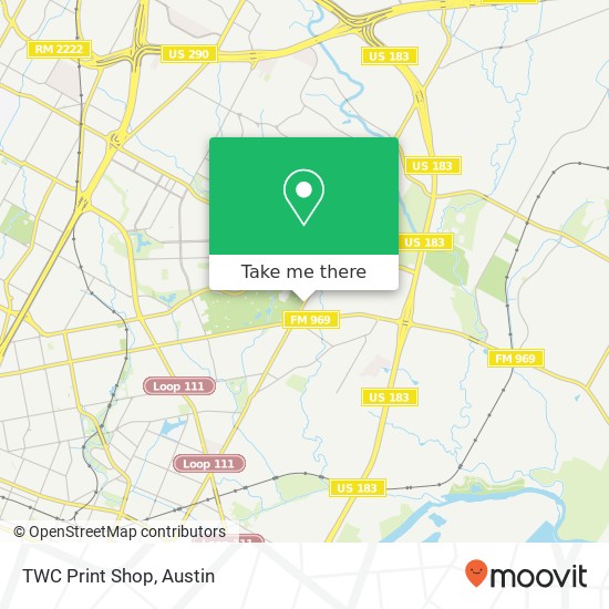 TWC Print Shop map