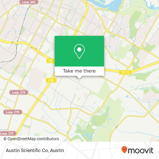 Mapa de Austin Scientific Co