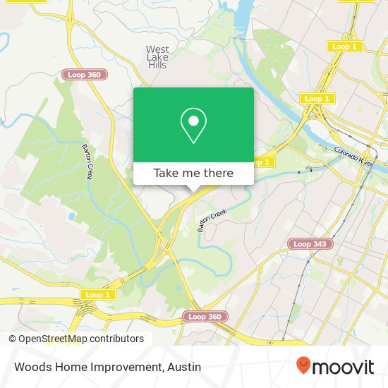 Woods Home Improvement map