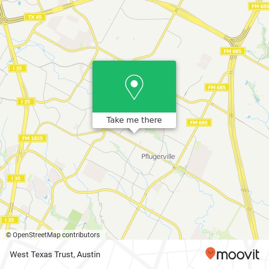 West Texas Trust map