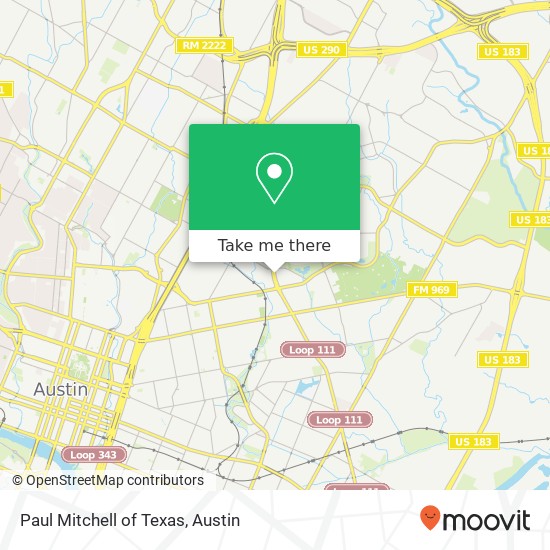 Paul Mitchell of Texas map