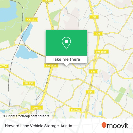 Howard Lane Vehicle Storage map