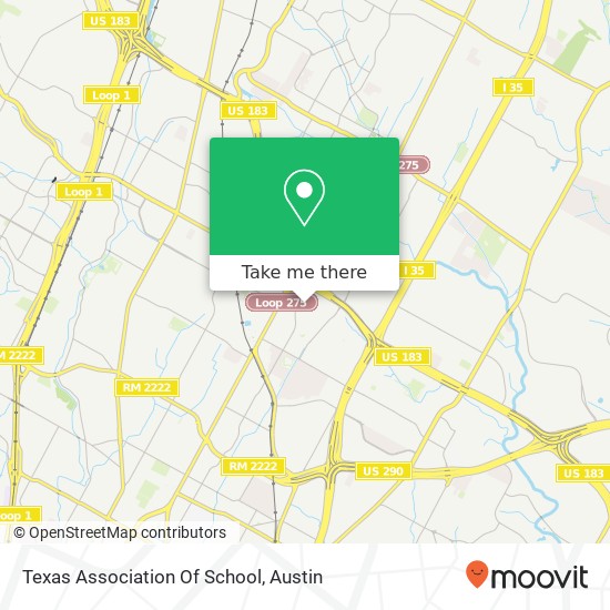 Mapa de Texas Association Of School