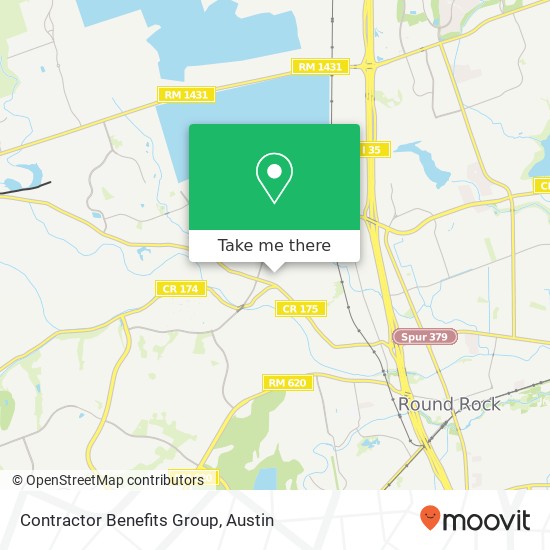 Contractor Benefits Group map