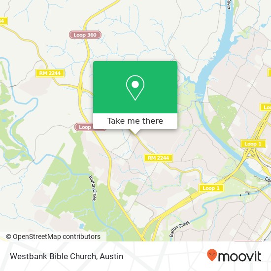 Mapa de Westbank Bible Church
