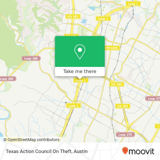 Texas Action Council On Theft map