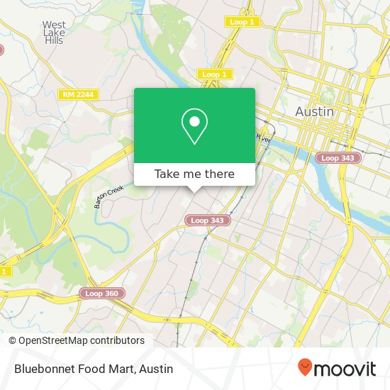 Bluebonnet Food Mart map