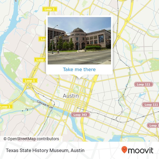 Texas State History Museum map