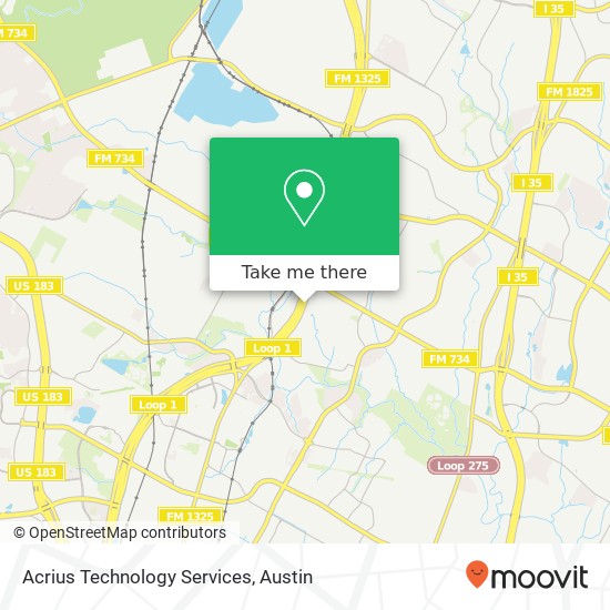 Mapa de Acrius Technology Services