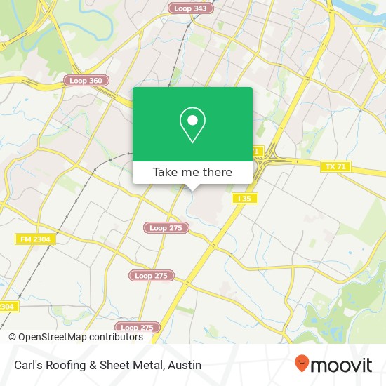 Mapa de Carl's Roofing & Sheet Metal