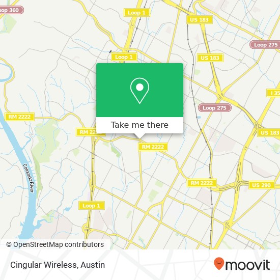 Mapa de Cingular Wireless