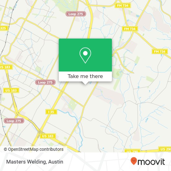 Masters Welding map