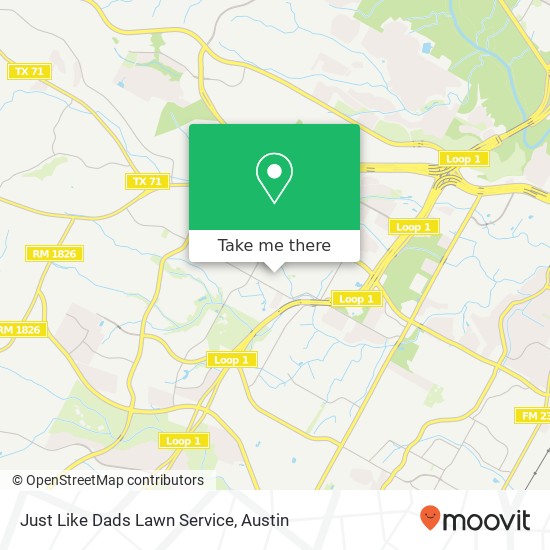 Mapa de Just Like Dads Lawn Service