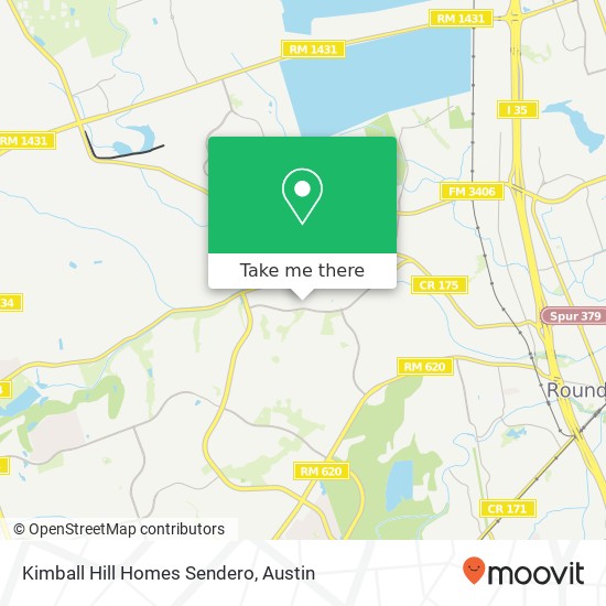 Mapa de Kimball Hill Homes Sendero
