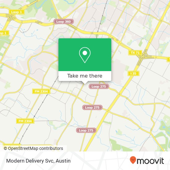 Mapa de Modern Delivery Svc