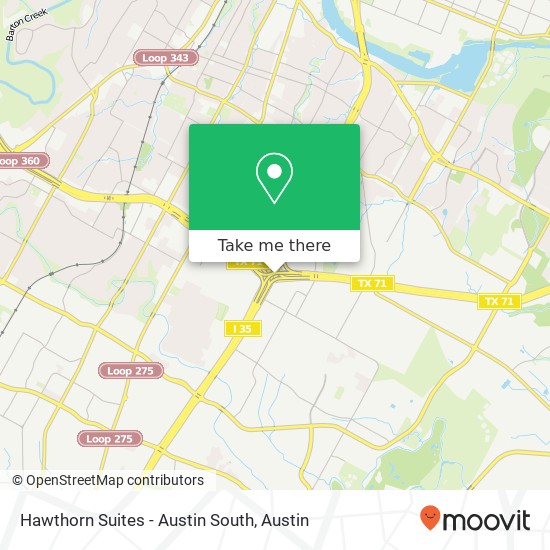 Hawthorn Suites - Austin South map