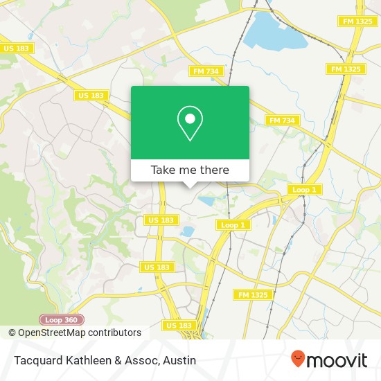 Tacquard Kathleen & Assoc map