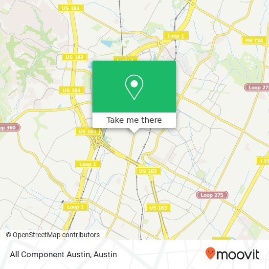 Mapa de All Component Austin