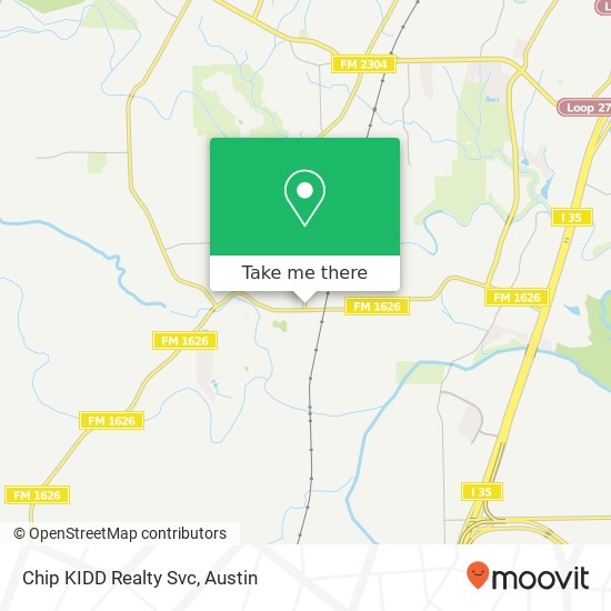 Chip KIDD Realty Svc map