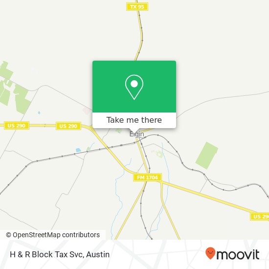 H & R Block Tax Svc map