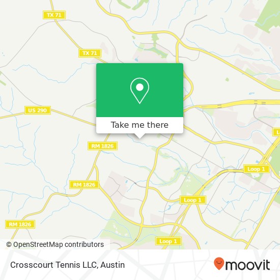 Crosscourt Tennis LLC map