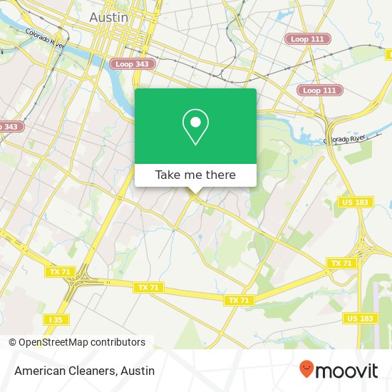 American Cleaners map