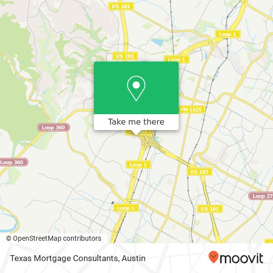 Mapa de Texas Mortgage Consultants