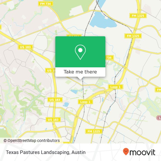 Mapa de Texas Pastures Landscaping