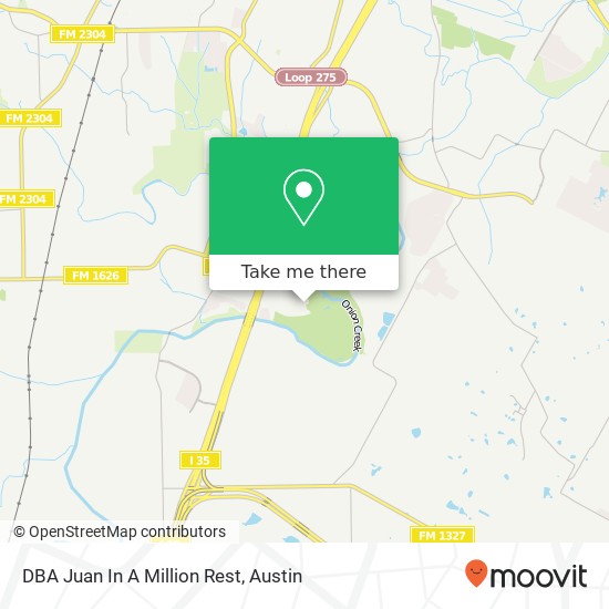 DBA Juan In A Million Rest map