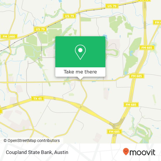 Coupland State Bank map