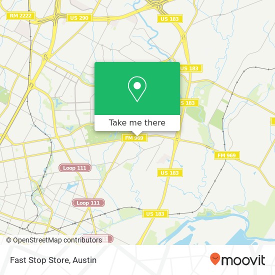 Mapa de Fast Stop Store