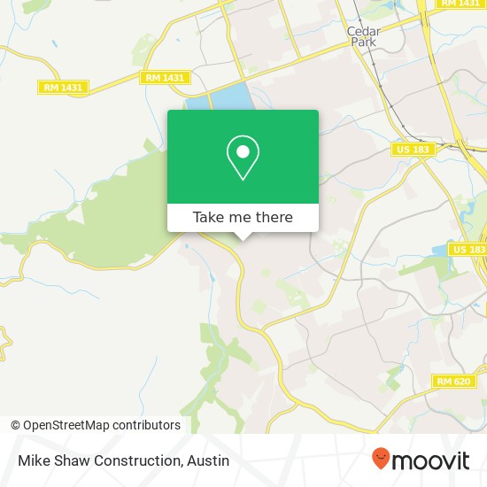 Mike Shaw Construction map