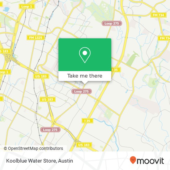 Koolblue Water Store map